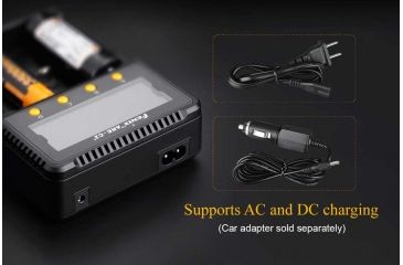 Image of Fenix Li-ion 4-Bay Digital Charger Plus, Black ARE-C2P