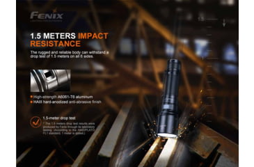 Image of Fenix Lighting C7 Lithium Ion 3000 Lumens Luminus SST70 LED Flashlight, Black, C7STBK