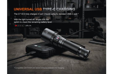 Image of Fenix Lighting C7 V2.0 Lithium Ion 3300 Lumens LED Flashlight