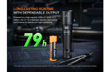Image of Fenix Lighting C7 V2.0 Lithium Ion 3300 Lumens LED Flashlight