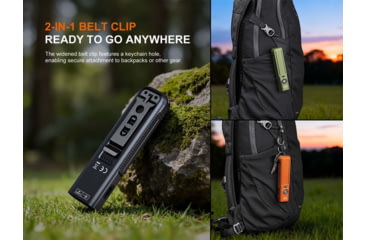 Image of Fenix Lighting E06R PRO Lithium Ion 1600 Lumens Luminus SST20 LED, Luminus SFT25 LED Flashlight, Black, E06RPRBK