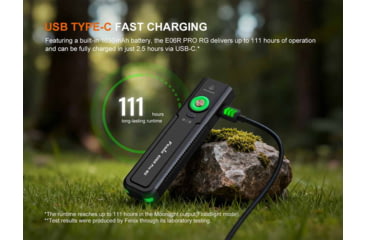 Image of Fenix Lighting E06R PRO RG Lithium Ion 1600 Lumens LED Flashlight