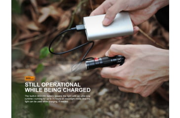 Image of Fenix Lighting E09R Lithium Ion 600 Lumens Luminus SST20 LED Flashlight, Black, E09RSBK