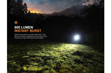 Image of Fenix Lighting E09R Lithium Ion 600 Lumens Luminus SST20 LED Flashlight, Black, E09RSBK