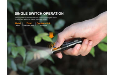 Image of Fenix Lighting E09R Lithium Ion 600 Lumens Luminus SST20 LED Flashlight, Black, E09RSBK