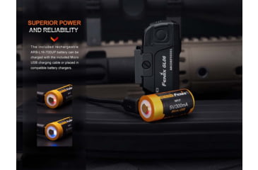 Image of Fenix Lighting GL06-365 Lithium Ion 600 Lumens CREE XPL HI LED Flashlight, Black, GL06SGBK