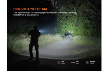 Image of Fenix Lighting GL07 Lithium Ion 700 Lumens Luminus SFT12R LED Flashlight, Black, GL07SFBK
