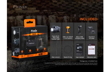 Image of Fenix Lighting GL22 Lithium Ion 750 Lumens Luminus LED Flashlight, Black, GL22LSBK