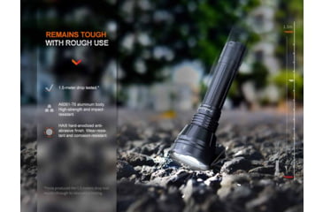 Image of Fenix Lighting HT32 Lithium Ion 2500 Lumens Flashlight, Black, HT32SFBK