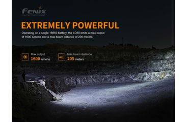 Image of Fenix Lighting LD30 Lithium Ion 1600 Lumens Flashlight