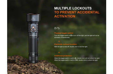 Image of Fenix Lighting LD36R Lithium Ion 3600 Lumens Luminus SFT25R Gen2 LED, RGB LED Flashlight, Black, LD36RSBK