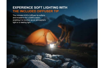 Image of Fenix Lighting LD36R Lithium Ion 3600 Lumens Luminus SFT25R Gen2 LED, RGB LED Flashlight, Black, LD36RSBK