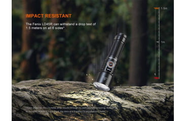 Image of Fenix Lighting LD45R Lithium Ion 2800 Lumens Luminus SFT70 LED Flashlight, Black, LD45RXBK