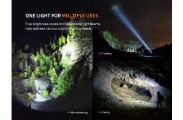 Image of Fenix Lighting LD45R Lithium Ion 2800 Lumens Luminus SFT70 LED Flashlight, Black, LD45RXBK