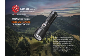 Image of Fenix Lighting LD45R Lithium Ion 2800 Lumens Luminus SFT70 LED Flashlight, Black, LD45RXBK