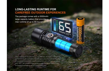 Image of Fenix Lighting LD45R Lithium Ion 2800 Lumens Luminus SFT70 LED Flashlight, Black, LD45RXBK