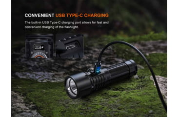 Image of Fenix Lighting LD45R Lithium Ion 2800 Lumens Luminus SFT70 LED Flashlight, Black, LD45RXBK