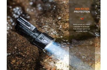 Image of Fenix Lighting LR60R Lithium Ion 21000 Lumens Luminus SFT70 LED, Luminus SST40 LED Flashlight, Black, LR60RXBK