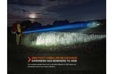 Image of Fenix Lighting LR60R Lithium Ion 21000 Lumens Luminus SFT70 LED, Luminus SST40 LED Flashlight, Black, LR60RXBK
