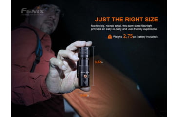 Image of Fenix Lighting PD25R 800 Lumens Luminus SST20 LED Flashlight, Black, PD25RSTBK