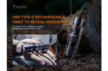 Image of Fenix Lighting PD25R 800 Lumens Luminus SST20 LED Flashlight, Black, PD25RSTBK