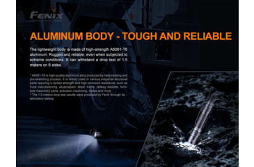 Image of Fenix Lighting PD36 TAC Lithium Ion 3000 Lumens Luminus SST70 LED Flashlight, Black, PD36TCBK