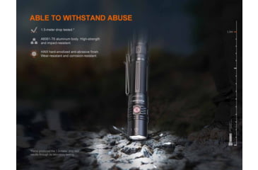 Image of Fenix Lighting PD36R V2.0 Lithium Ion 1700 Lumens Luminus SFT40 LED Flashlight, Black, PD36RV2BK