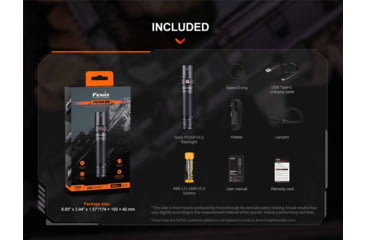 Image of Fenix Lighting PD36R V2.0 Lithium Ion 1700 Lumens Luminus SFT40 LED Flashlight, Black, PD36RV2BK