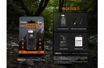 Image of Fenix Lighting SW05R-RED Lithium Ion 150 Lumens LED Flashlight, Black, SW05RRDBK