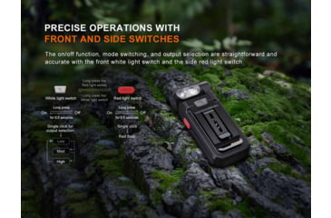 Image of Fenix Lighting SW05R-RED Lithium Ion 150 Lumens LED Flashlight, Black, SW05RRDBK