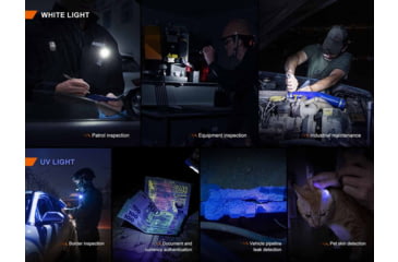Image of Fenix Lighting SW05R-UV Lithium Ion 150 Lumens LED Flashlight, Black, SW05RUVBK