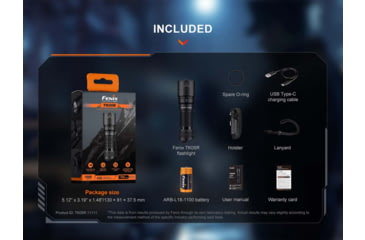 Image of Fenix Lighting TK05R Lithium Ion 1000 Lumens Osram CSLPM1.TG LED Flashlight, Black, TK05ROBK