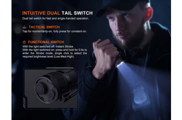Image of Fenix Lighting TK05R Lithium Ion 1000 Lumens Osram CSLPM1.TG LED Flashlight, Black, TK05ROBK