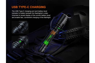 Image of Fenix Lighting TK30R Lithium Ion 500 Lumens Flashlight, Black, TK30RLSBK