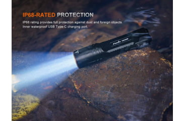 Image of Fenix Lighting TK35R Lithium Ion 5800 Lumens Luminus SFT25R LED, Luminus SST08 UV LED Flashlight, Black, TK35RSFBK