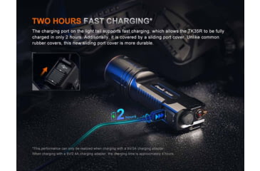 Image of Fenix Lighting TK35R Lithium Ion 5800 Lumens Luminus SFT25R LED, Luminus SST08 UV LED Flashlight, Black, TK35RSFBK