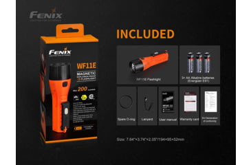 Image of Fenix Lighting WF11E 200 Lumens Cree XP-G2 LED Flashlight, Black, WF11ISOR