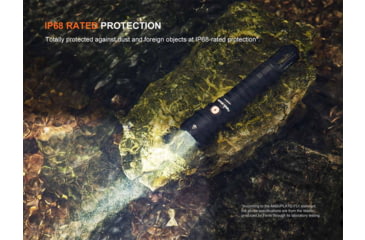 Image of Fenix Lighting WF25RM Lithium Ion 3000 Lumens Luminus SST70 LED Flashlight, Black, WF25RMBK