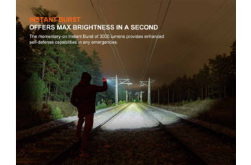 Image of Fenix Lighting WF25RM Lithium Ion 3000 Lumens Luminus SST70 LED Flashlight, Black, WF25RMBK