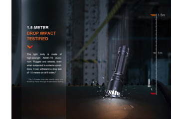 Image of Fenix Lighting WF26R Lithium Ion 3000 Lumens Luminus SST70 LED Flashlight, Black, WF26RXBK