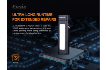 Image of Fenix Lighting WT16R Lithium Ion 300 Lumens CREE XP-E2 LED, COB Flashlight, Black, WT16RXBK