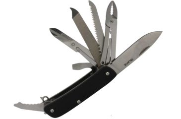 Image of RUIKE M61 Multifunction Knife, 2.79in, 14C28N Stainless Steel, Clip Point, Plain Blade, Black, M61-B