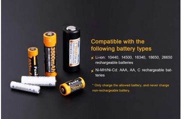 Image of Fenix Multi-Sized Battery Charger, Black ARE-X1-P