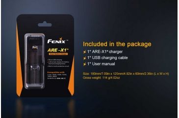 Image of Fenix Multi-Sized Battery Charger, Black ARE-X1-P