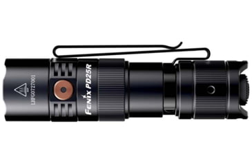 Image of Fenix PD25R Rechargeable EDC Flashlight, USB Type-C, Luminus SST20 LED, White, 800 Lumens, PD25RSTBK