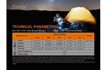 Image of Fenix PD25R Rechargeable EDC Flashlight, USB Type-C, Luminus SST20 LED, White, 800 Lumens, PD25RSTBK