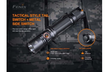 Image of Fenix Pd35 V3.0 Flashlight, 1700 Lumens, Li-ion 18650, LED Luminus SFT40, Black PD35V3BK