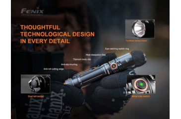 Image of Fenix Pd35 V3.0 Flashlight, 1700 Lumens, Li-ion 18650, LED Luminus SFT40, Black PD35V3BK