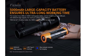 Image of Fenix TK 22 UE Tactical Flashlight, TK22UEBK
