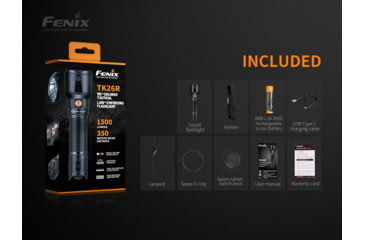Image of Fenix TK 26R Tactical Flashlight, TK26RSBK